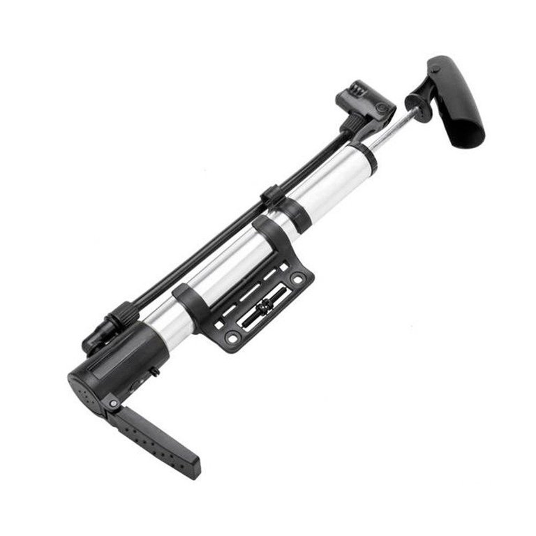 Bomba de Ar C/ Suporte Pneu Multiuso Bico Fino e Grosso Bomba de Ar C/ Suporte Pneu Multiuso Bico Fino e Grosso