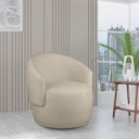 Ver imagem 2 de Poltrona Orgânica Beatriz Sala de Estar Minimalista Recepção Escritório Bouclé Bege