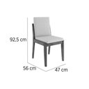 Ver imagem 3 de Mesa Jantar Condessa 109 + 4 Cad Lady Eucalipto Nesher