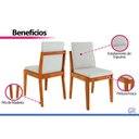 Ver imagem 5 de Mesa Jantar Condessa 109 + 4 Cad Lady Eucalipto Nesher