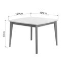 Ver imagem 2 de Mesa Jantar Condessa 109 + 4 Cad Lady Eucalipto Nesher