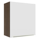 Ver imagem 1 de Armário Aéreo Madesa Lux 60 cm 1 Porta Rustic/Branco Veludo