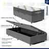 Cama Box Baú com Colchão de Espuma D33 Ortobom Airtech 100 Solteiro 88 Cm - 8