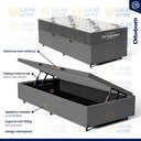 Ver imagem 3 de Cama Box Baú com Colchão de Espuma D33 Ortobom Airtech 100 Solteiro 88 Cm