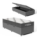 Ver imagem 1 de Cama Box Baú com Colchão de Espuma D33 Ortobom Airtech 100 Solteiro 88 Cm