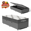 Ver imagem 4 de Cama Box Baú com Colchão de Espuma D33 Ortobom Airtech 100 Solteiro 88 cm