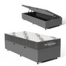 Cama Box Baú com Colchão de Espuma D33 Ortobom Airtech 100 Solteiro 88 Cm - 1