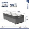 Cama Box Baú com Colchão de Espuma D33 Ortobom Airtech 100 Solteiro 88 Cm - 6