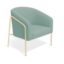 Ver imagem 5 de Poltrona Sala Decorativa Kit 2 Stella Base Alta Tubo Champanhe Veludo Cotelê D03 - D’Rossi