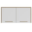 Ver imagem 2 de Armário Módulo Aéreo Multiuso Duas Porta Branco Yaro 120 Cm