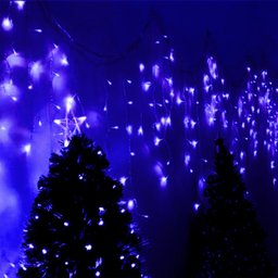 Pisca Natal 7m Cascata 300 Leds Azul - 8 Modos - 5 Pisca Natal 7m Cascata 300 Leds Azul - 8 Modos - 5