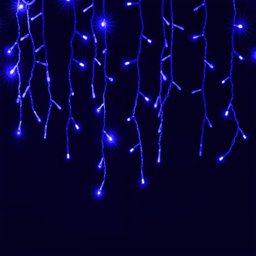 Pisca Natal 7m Cascata 300 Leds Azul - 8 Modos - 4 Pisca Natal 7m Cascata 300 Leds Azul - 8 Modos - 4