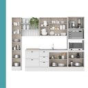 Ver imagem 6 de Armário de Cozinha Completa com Balcão Milla Clea Carraro Branco
