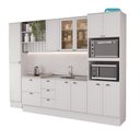 Ver imagem 3 de Armário de Cozinha Completa com Balcão Milla Clea Carraro Branco
