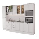 Ver imagem 2 de Armário de Cozinha Completa com Balcão Milla Clea Carraro Branco