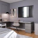 Ver imagem 2 de Janela Veneziana de Alumínio 4 Folhas Móveis e 2 Folhas Fixas 120x150cm Lucasa Ideale Preto