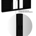 Ver imagem 6 de Janela Veneziana de Alumínio 4 Folhas Móveis e 2 Folhas Fixas 120x150cm Lucasa Ideale Preto