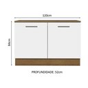 Ver imagem 3 de Balcão de Pia Cozinha 2 Portas (Com Tampo) Rustic/Branco Agata Madesa