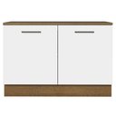 Ver imagem 4 de Balcão de Pia Cozinha 2 Portas (Com Tampo) Rustic/Branco Agata Madesa