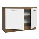Ver imagem 5 de Balcão de Pia Cozinha 2 Portas (Com Tampo) Rustic/Branco Agata Madesa