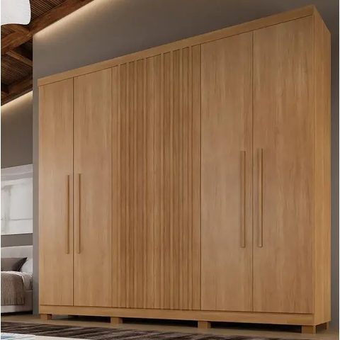 Guarda Roupa Millano 6 Portas  Cinamomo - Benetil