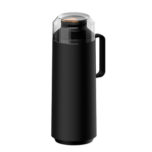 Garrafa Térmica Tramontina em Plástico Preto com Ampola de Vidro - 1 L