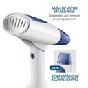 Ver imagem 4 de Passadeira a Vapor Portátil Dobrável Bivolt 200ml Vp-10-Db Branco/Azul - Mondial