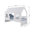 Ver imagem 3 de Cama Casinha Encantada Madeira Maciça Branco Megamobilia