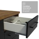 Ver imagem 4 de Armário de Cozinha Compacta 190cm com Cristaleira Agata Madesa Rustic Preto
