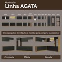Ver imagem 6 de Armário de Cozinha Compacta 190cm com Cristaleira Agata Madesa Rustic Preto