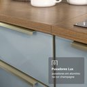 Ver imagem 7 de Porta-geladeira 73 Cm 1 Porta Basculante Rustic/cinza Lux Madesa