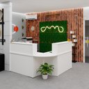 Ver imagem 2 de Balcão Atendimento de Canto C/ Gaveteiro Recepção 1200x600 Netmobil - Branco