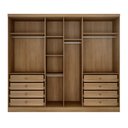 Ver imagem 4 de Modulo de Casal Safira para Guarda Roupa em MDF com 6 Portas e 8 Gavetas Una Mobília