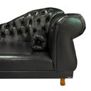 Ver imagem 3 de Sofá Chesterfield Elisabeth Divã 1,43m- Corano preto/ decoração, sala, consultório, psicólogo