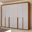Ver imagem 1 de Guarda-roupa Casal Imperatore 6 Portas 6 Gavetas 100% Mdf 81668.282 Frassino/off White - Móveis Lopa