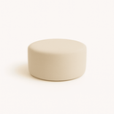 Ver imagem 3 de Kit 02 Poltronas Gaia + Puff Living Decorativo Curvo Orgânico Boucle Bege - Montanaris Decor