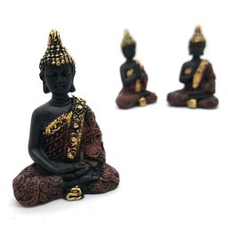 Kit Decor Trio Buda da Sabedoria Tailandês Bandeja em Vidro - 6