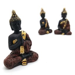 Kit Decor Trio Buda da Sabedoria Tailandês Bandeja em Vidro - 4