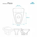 Ver imagem 5 de Assento Sanitário Plaza Visone para vaso Ideal Standard