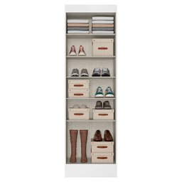 Armário Multiuso Sapateira THB Space com 2 Portas 5 Prateleiras - 2