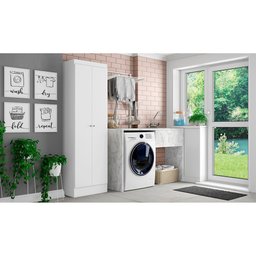 Armário Multiuso Sapateira THB Space com 2 Portas 5 Prateleiras - 3