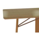 Ver imagem 5 de Mesa Multiuso Cozinha Elma Premium Madeira Maciça c/ Tampo Madeirado c/ Vidro 160x90cm Carvalho/
