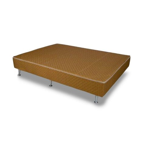Cama Box Base Universal Casal Hotelaria Orthotel Tecido Brown (138x188x24) - Ortobom