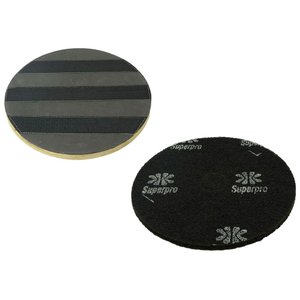 Conjunto Suporte Para Disco de Limpeza e Polimento Com Velcro e COM FLANGE Para Enceradeiras CLEANER