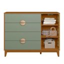 Ver imagem 2 de Cômoda 4 Gavetas e 1 Porta Ipê - Moveis Albatroz