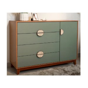 Cômoda 4 Gavetas e 1 Porta Ipê - Moveis Albatroz