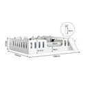 Ver imagem 3 de Cama Intanfil Helo Com Colchão Casal Montessoriana Branca Com Escorregador - Divaloto - Cor: Branco