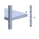 Ver imagem 5 de Estante de Aço com 05 Bandejas 58 cm (22/18) – 1,98×0,92×0,58m – AMAPA – 11107