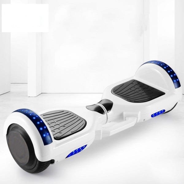 Hoverboard Skate Elétrico Roda 6.5 Bluetooth LED Água Fogo Cor:Azul - 3