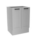 Ver imagem 3 de Balcão sem Tampo e com Rodapé para Cozinha 2 Portas e 1 Prateleira 60cm TM4316 MDF Grazi Branco